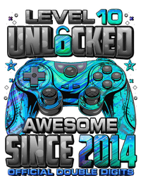 Level 10 Unlocked Awesome Since 2014 10th Birthday Gaming Hoodie