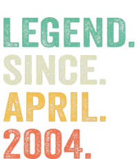 Legend Since April 2004 20th Birthday Gifts Boy 20 Years Old Tie-Dye T-Shirt