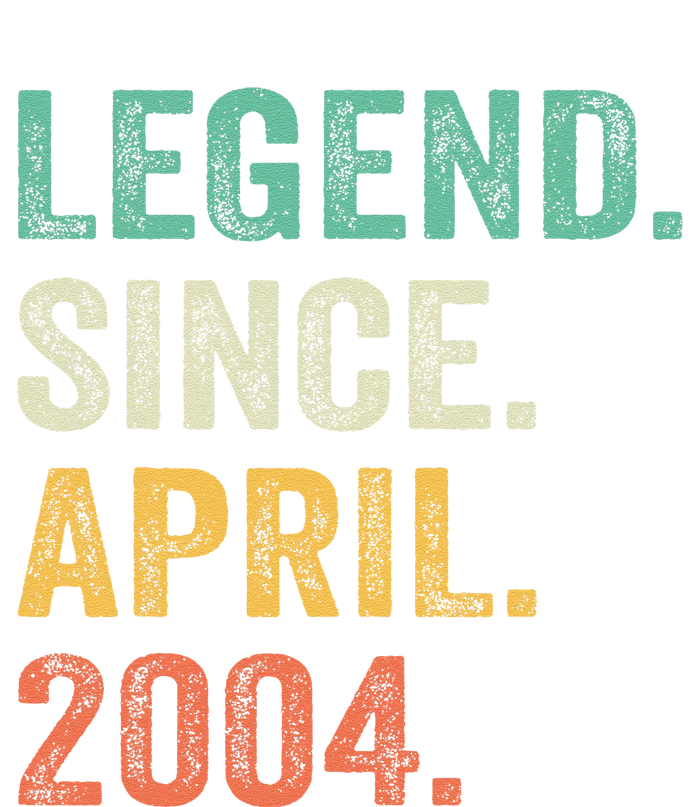 Legend Since April 2004 20th Birthday Gifts Boy 20 Years Old Tie-Dye T-Shirt