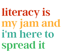 Funny Literacy Is My Jam And IM Here To Spread It Snapback Five-Panel Rope Hat