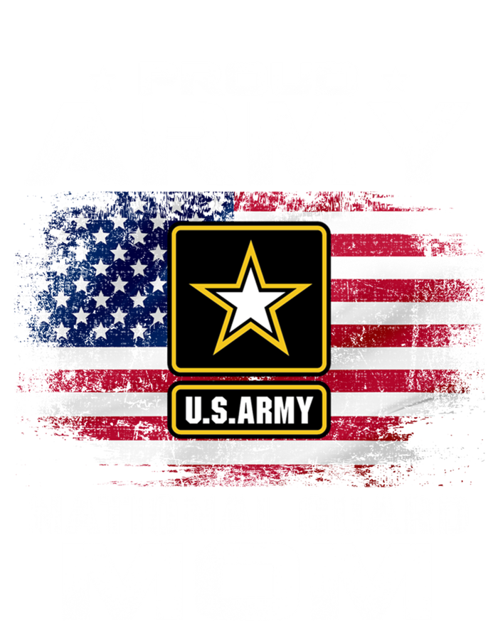 Proud Army National Guard Mom With American Flag Gift Cool Gift Ladies Long Sleeve Shirt