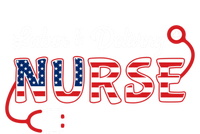 Usa American Flag Labor And Delivery Nurse Stethoscope L And D Gift T-Shirt