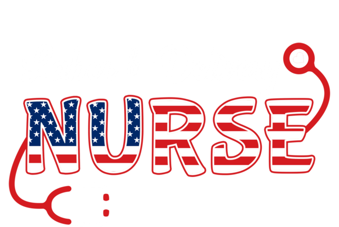 Usa American Flag Labor And Delivery Nurse Stethoscope L And D Gift T-Shirt