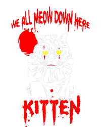 We All Meow Down Here Clown Cat Kitten Kids Long Sleeve Shirt