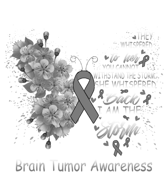 I Am The Storm Brain Tumor Awareness Butterfly Funny Gift T-Shirt