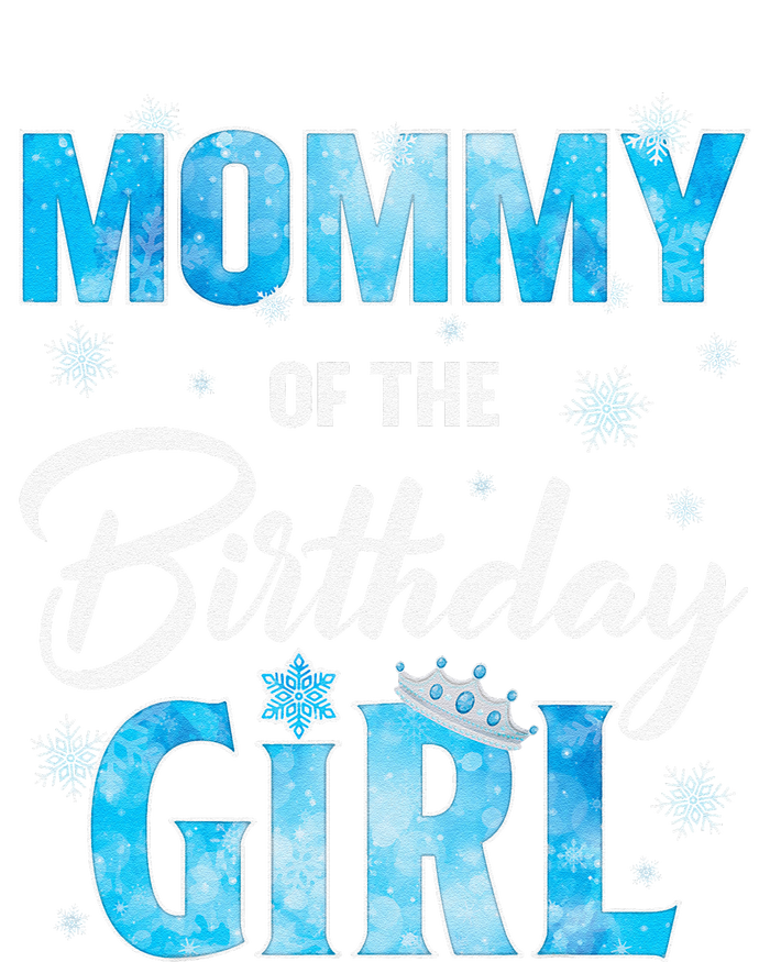 Mommy Of The Birthday Girl Family Snowflakes Winter Party Performance Fleece Hoodie