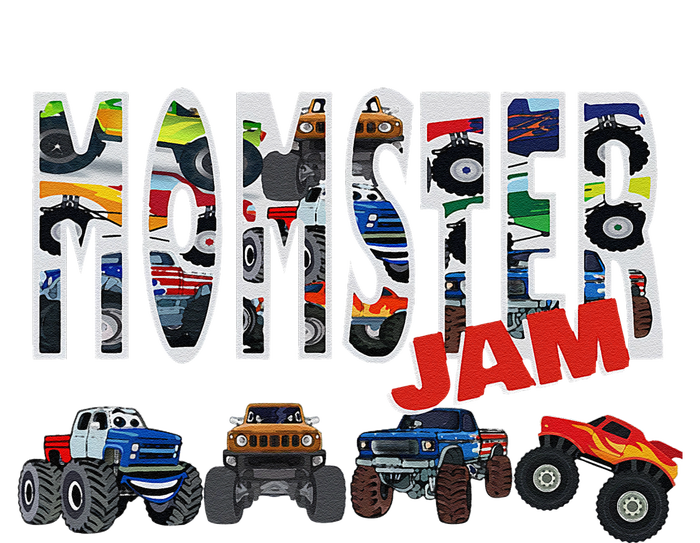 Monster Truck Jam Mom Momster Boy Mama Birthday Mothers Day T-Shirt