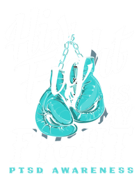 His Fight My Fight Ptsd Awareness Great Gift Women's Tri-Blend 3/4-Sleeve Raglan Shirt