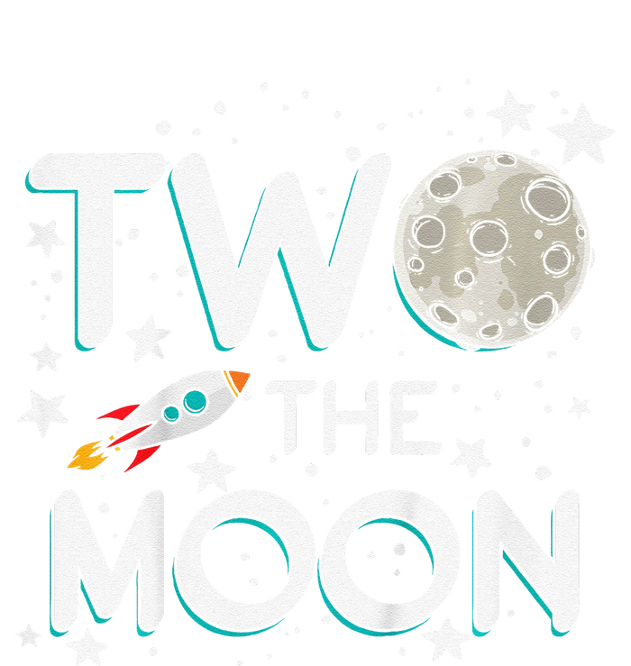 Two The Moon 2nd Birthday Gift For 2 Year Old Performance Fleece Hoodie