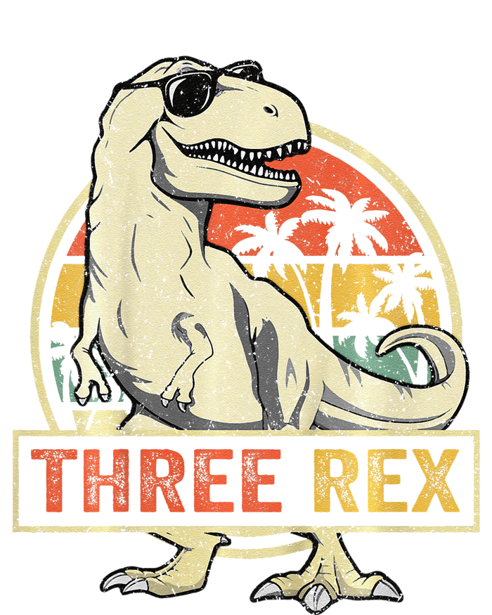 Three Rex 3rd Birthday Third Dinosaur 3 Year Old Tote Bag