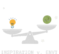 Envy Vs. Inspiration Motivational Confidence Fitness Workout T-Shirt