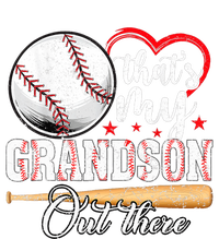 ThatS My Grandson Out There Baseball Grandma MotherS Day Women's Crop Top Tee