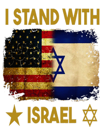 I Stand With Israel I Stand With Israel America Flag Women's Long Sleeve Flannel Pajama Set 