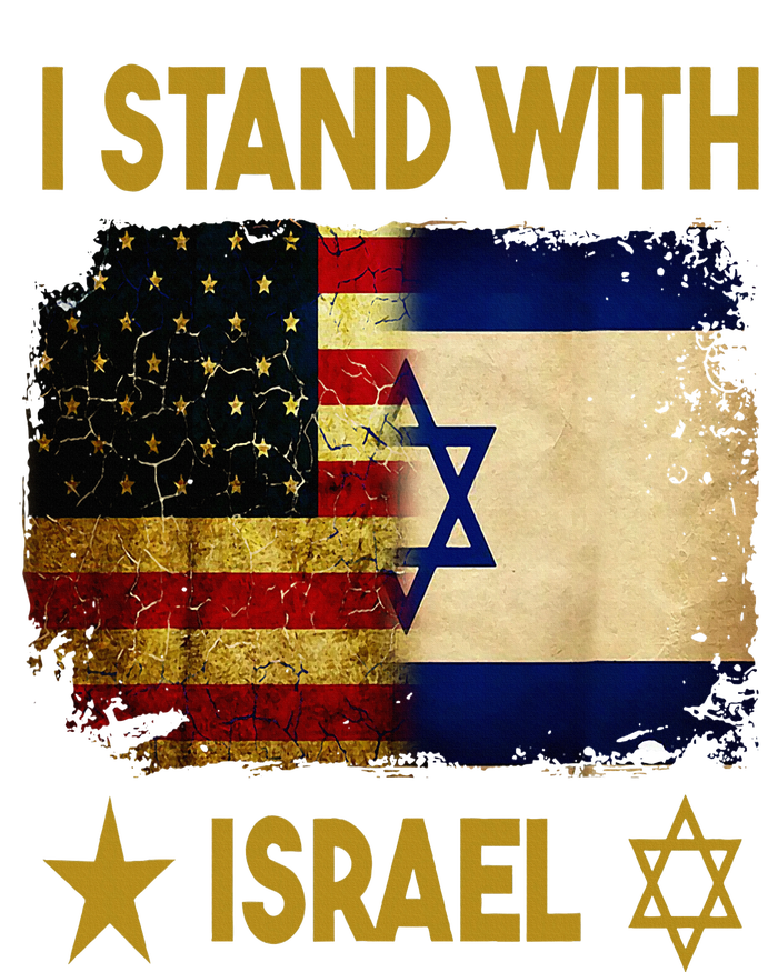 I Stand With Israel I Stand With Israel America Flag Women's Long Sleeve Flannel Pajama Set 