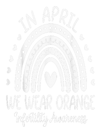 In April We Wear Orange Infertility Awareness Week PosiCharge RacerMesh Polo