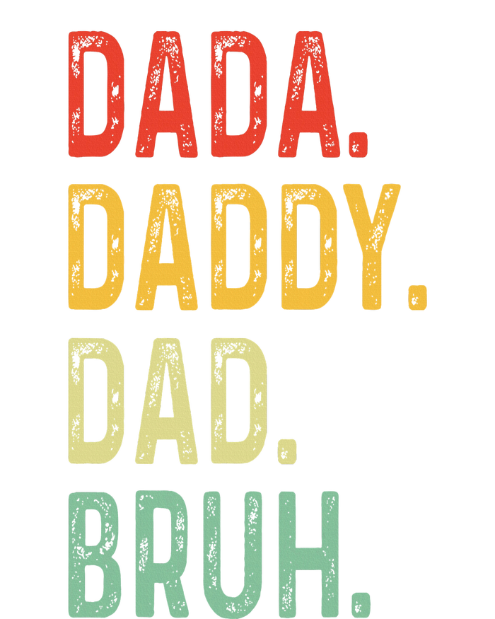 Dada Daddy Dad Bruh Fathers Day Vintage Funny Father Women’s Perfect Tri Rocker Tank