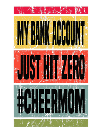 My Bank Account Just Hit Zero Cheer Mom MotherS Day Broke Metallic Star Ornament