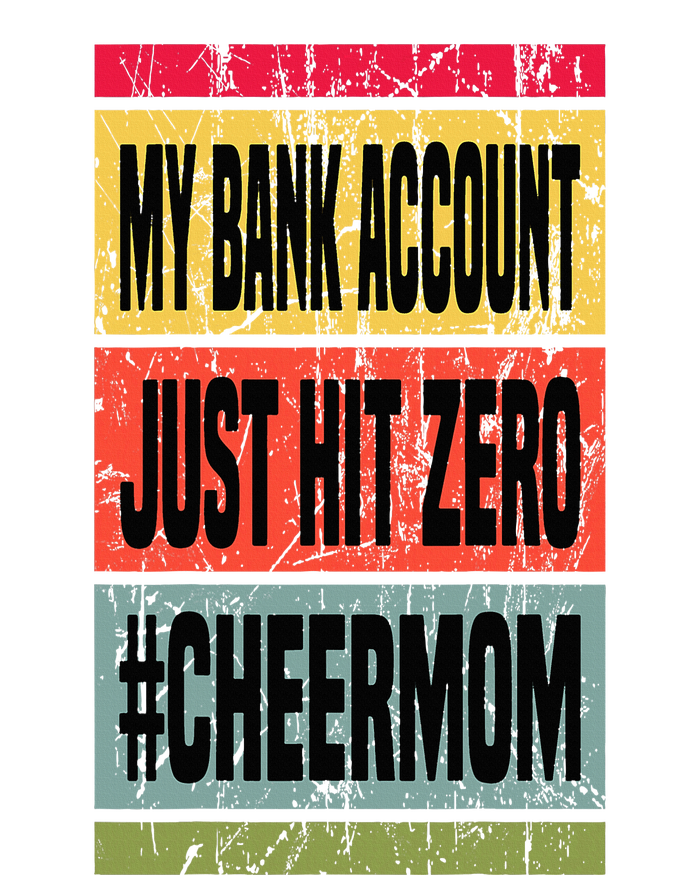 My Bank Account Just Hit Zero Cheer Mom MotherS Day Broke Metallic Star Ornament