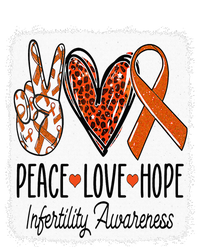 Peace Love Hope Infertility Awareness Orange Ribbon Performance Sprint T-Shirt