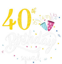 40th Birthday Squad 40 Party Crew Group T-Shirt