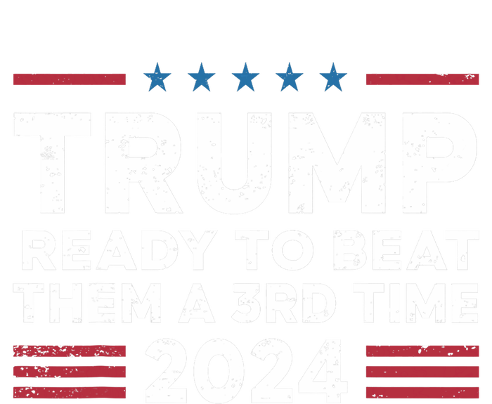 Trump Ready To Beat Them A 3rd Time 2024 Youth Performance Sprint T-Shirt