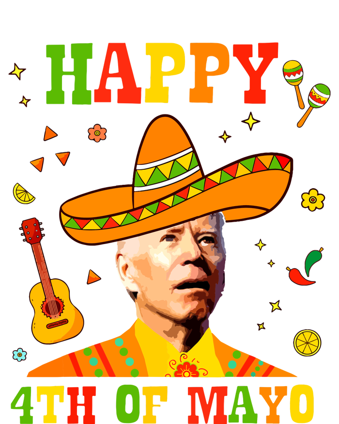 Happy 4th Of Mayo Funny Joe Biden Confused Cinco De Mayo T-Shirt