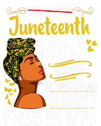 Juneteenth Black Women Because My Ancestor Werent Free 1776 V-Neck T-Shirt