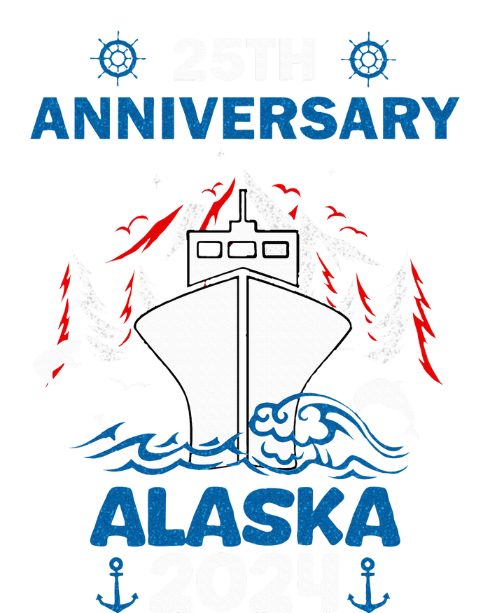 25th Anniversary Wedding Alaska Cruise 2024 Ladies Long Sleeve Shirt