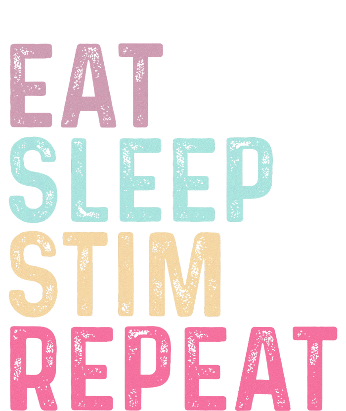 Eat Sleep Stim Repeat Autism Awareness Sustainable Beanie