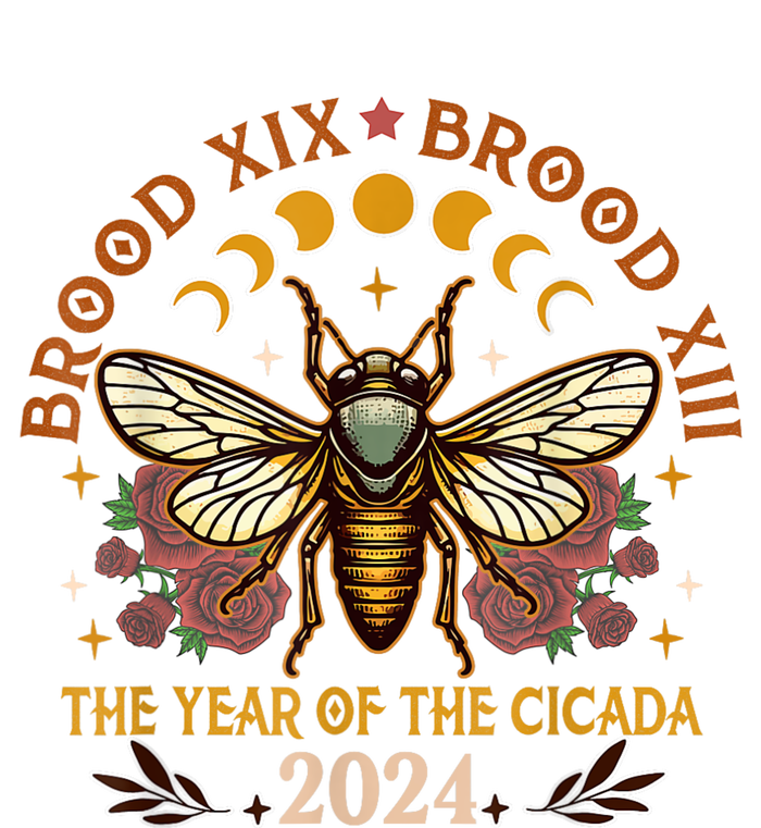 Cicada Lover Brood Xix Brood Xiii Year Of The Cicada 2024 7-Panel Snapback Hat