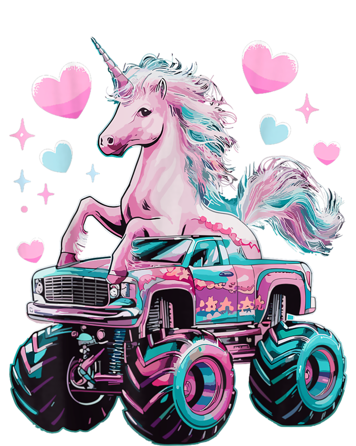 Monster Truck Unicorn Girl Birthday Party Monster Truck Premium T-Shirt