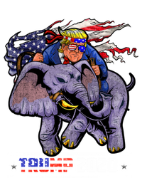 Trump Riding An Elephant Funny Republicans Trump Support Gift Tie Dye Hoodie