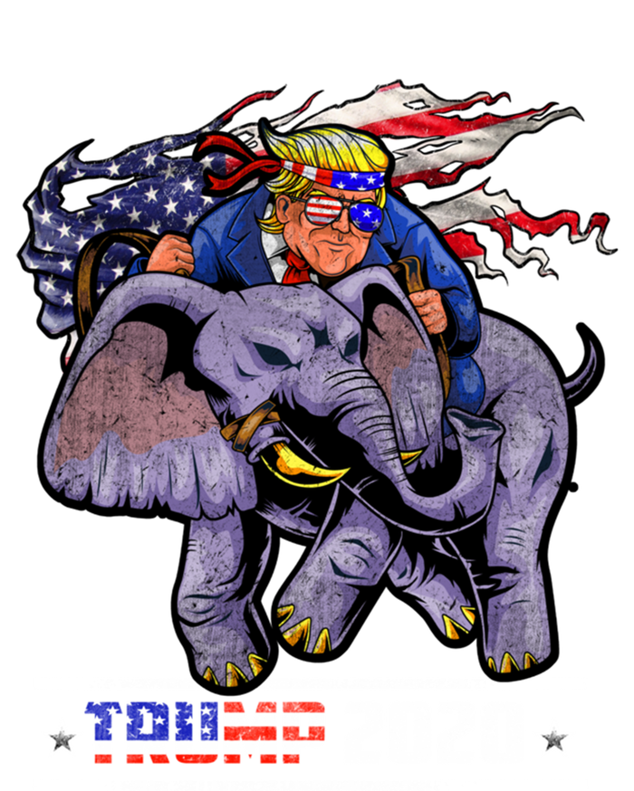 Trump Riding An Elephant Funny Republicans Trump Support Gift Tie Dye Hoodie