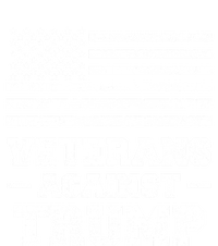 Veterans Against Trump Military Vet Anti Trump Flag Gift Funny Gift Sweatshirt Cinch Pack Bag