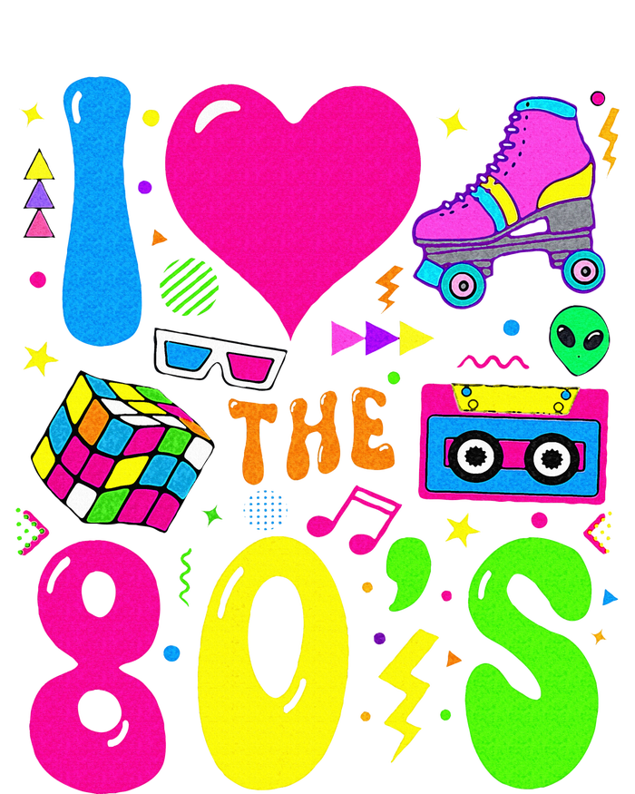 I Love The 80S Party 1980s Themed Costume 80s Youth Performance Sprint T-Shirt