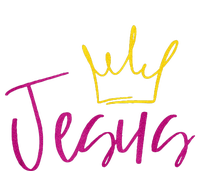 Jesus In Fuchsia Pink Gold Crown Christian Garments T-Shirt