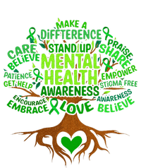 Mental Health Awareness Tree Grreen Ribbon T-Shirt