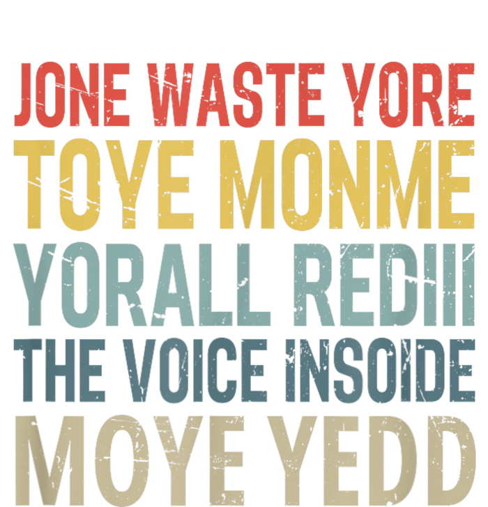 Jone Waste Yore Toye Monme Yorall Rediii The Voice Insoide Toddler Long Sleeve Shirt