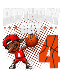 4th Birthday Boy Basketball Dabbing 4 Years Old Afro Boy Poster