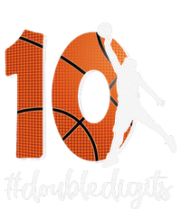 10th Birthday Double Digits Ten Basketball Ladies Long Sleeve Shirt