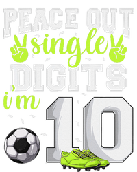 10th Birthday  Soccer Peace Out Single Digits Kids T-Shirt