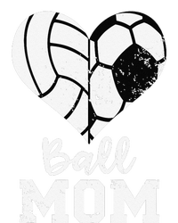 Ball Mom Heart Funny Soccer Volleyball Mom Sweatshirt Cinch Pack Bag