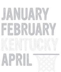 Basketball Fan January February Kentucky April Women's Tri-Blend 3/4-Sleeve Raglan Shirt