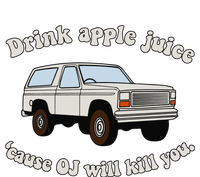 Drink Apple Juice Cause Oj Will Kill You Women's Long Sleeve Flannel Pajama Set 