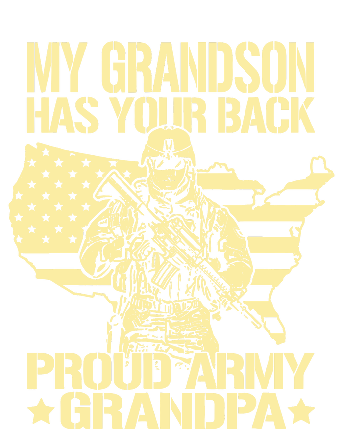 My Grandson Has Your Back Proud Army Grandpa Gift 25L Jumbo Tote