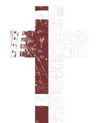 Christian Football Verse I Can Do All Things Through Christ 25L Jumbo Tote