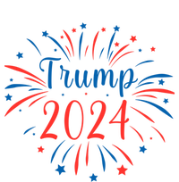 Trump 2024 Firework Support Election Meaningful Gift Ladies Long Sleeve Shirt