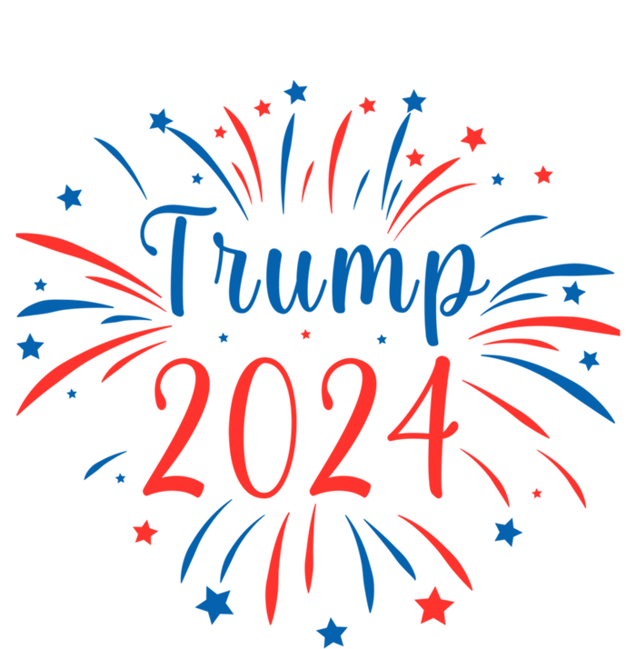 Trump 2024 Firework Support Election Meaningful Gift Ladies Long Sleeve Shirt