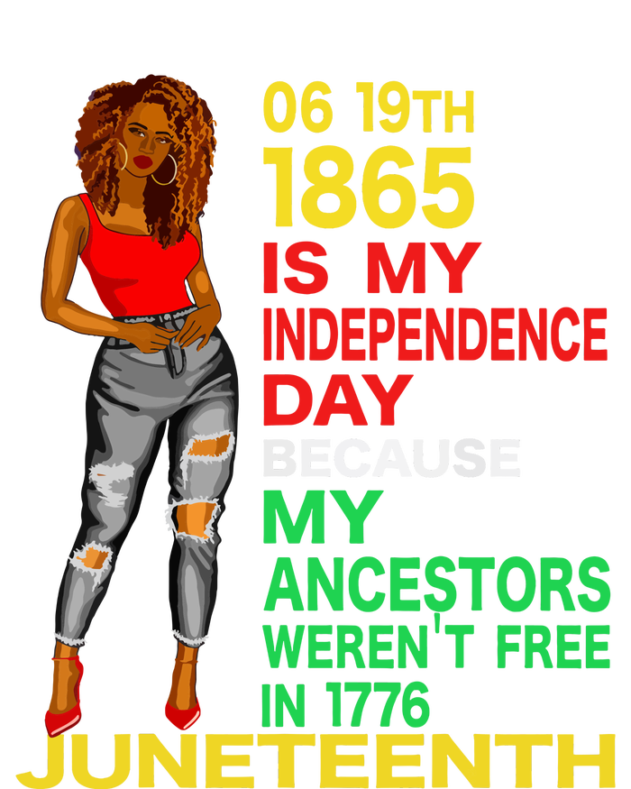 Happy Juneteenth Is My Independence Day Free Black Women Womens Funnel Neck Pullover Hood