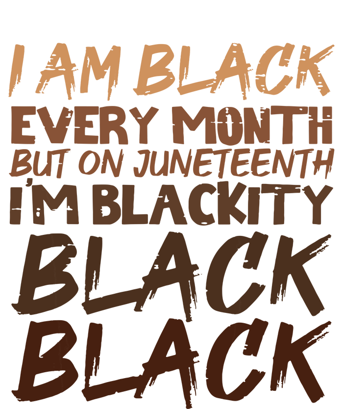 I Am Black Every Month Juneteenth Blackity Women Valucap Bio-Washed Visor